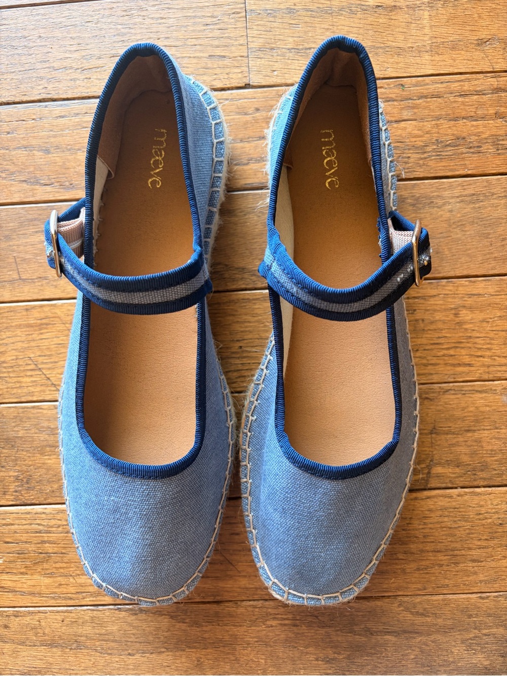 Maeve by Anthropologie Mary Jane Espadrille Flats – Size 39